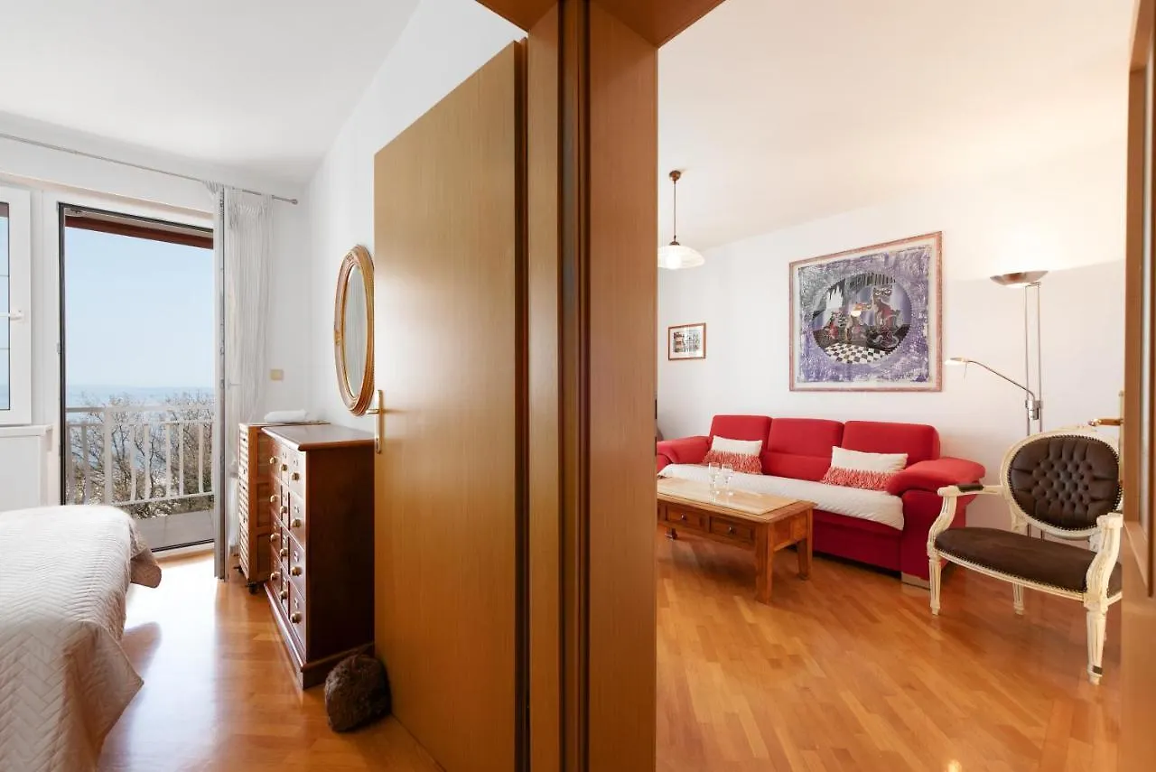 Cozy Apartment Bosnjak Near Opatija, With Sea View Terrace, Air Condition, Free Private Parking Ičići